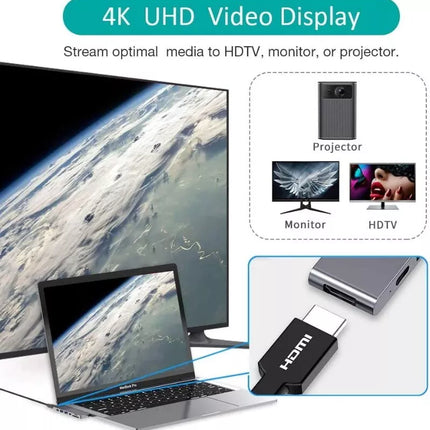 Choetech 7-in-1 USB-C Hub Adapter for MacBook Pro, Air w/ Thunderbolt 3 HDMI