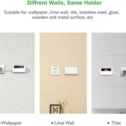 UGREEN Adhesive Wall Mount Phone Holder for Charging - iPhone, Samsung