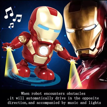 Iron Man Tony Stark Superhero Dancing Hero Action Figure Music and Light Toys