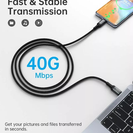 Choetech XCC-1040 USB-C to USB-C Cable USB4 40Gbps 5A 240W PD3.1 8K@60Hz 1.2M