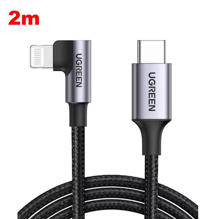 UGREEN MFi USB C to iPhone Cable 90° for iPhone 14, 13, iPad, AirPods Pro