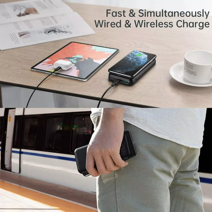 Choetech B650 Qi Wireless 10,000mAh Power Bank 18W USB C PD iPhone 16 15 Samsung