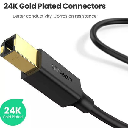 UGREEN USB Printer Cable USB 2.0 Type A Male to Type B Male for Printer Scanner