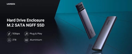 Ugreen M.2 SATA NGFF External SSD Enclosure USB 3.1 to B-Key M&B Key w/ UASP