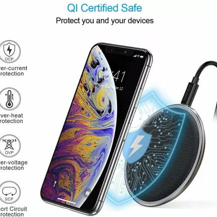 Choetech T539-S 10W Fast Wireless Charger Charging Pad Qi Certified