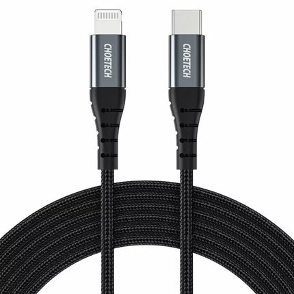 Choetech USB-C to Lightning Cable MFi Certified Braided for iPhone 16 15 Pro Max