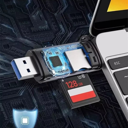 Ugreen 2-in-1 USB-C + USB 3.0 TF/SD Card Reader OTG Memory Card Adapter