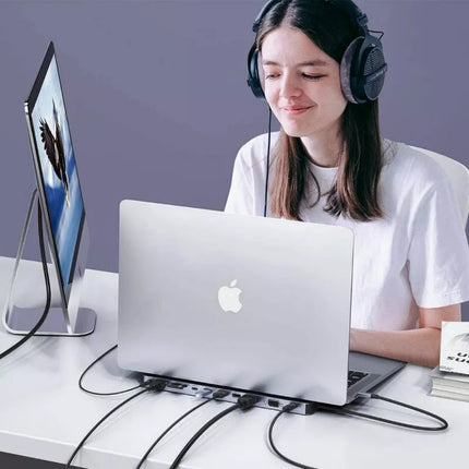 CHOETECH HUB-M20 USB-C 11-in-1 Multiport Docking Station HDMI VGA RJ45 3.5mm PD