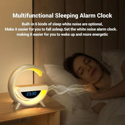 BDI Bedside Table Atmosphere Lamp w/ 15W Quick Wireless Charger & Speaker