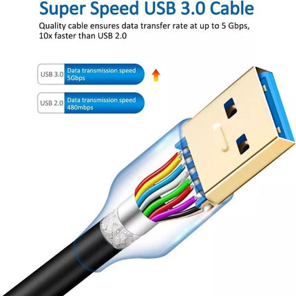 Ugreen USB 3.0 A Male to B Male Printer Cable - 2M