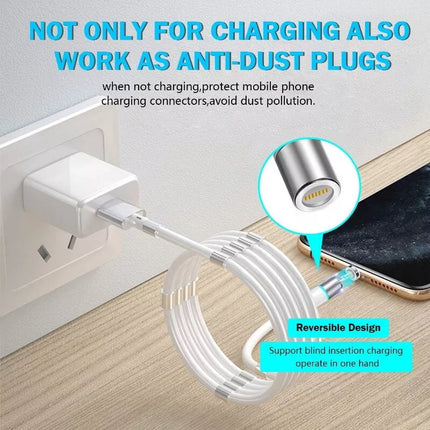 BDI 3-IN-1 PD Fast Charge Cable with Magnetic for USB-C, Micro USB, MFi iOS