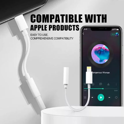 Choetech MFi Certified Lightning to 3.5mm AUX Headphone Audio Jack Adapter