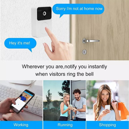BDI Smart Wireless WiFi Video Doorbell Camera with Indoor Chime Night Vision