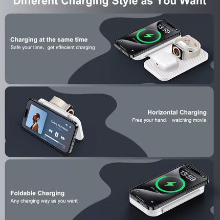 Choetech T616 3-in-1 MagSafe Wireless Charger for iPhone, Apple Watch, AirPods