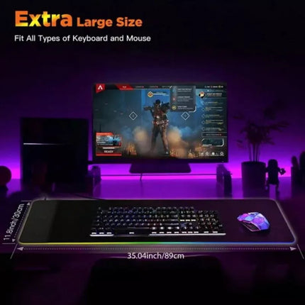 Choetech 15W Wireless Charging RGB Gaming Mouse Pad Extra Large 90cm x 30cm