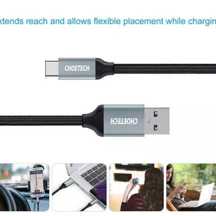 Choetech AC0007 USB 3.0 to USB-C 5V/3A 60W Cable Charging and Data Cable