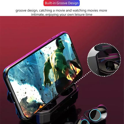 BDI IPX7 Water Resistant 9D True Stereo Bluetooth 5.3 Earbuds with LED Display