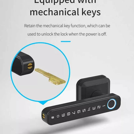 BDI Premium Fingerprint Passcode Smart Keyless Digital Door Lock Mortise Handle