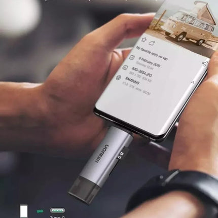 Ugreen 2-in-1 USB-C + USB 3.0 TF/SD Card Reader OTG Memory Card Adapter