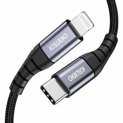 Choetech USB-C to Lightning Cable MFi Certified Braided for iPhone 16 15 Pro Max