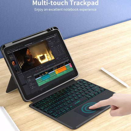 CHOETECH Bluetooth Detachable Keyboard with Touchpad and Backlight for iPad