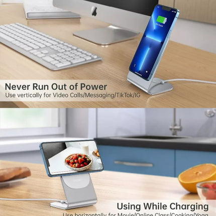 Choetech Magsafe Fast Wireless Magnetic Charger Holder Stand for iPhone 16 15 14