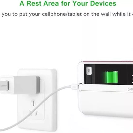 UGREEN Adhesive Wall Mount Phone Holder for Charging - iPhone, Samsung