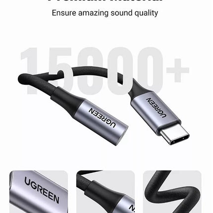 UGREEN USB Type C to 3.5mm Audio Adapter Aux Jack Dongle - iPhone 15, iPad, S23