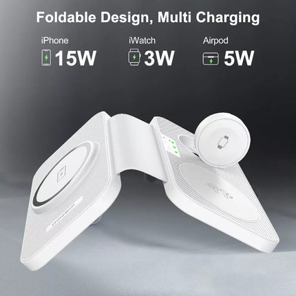 Choetech T616 3-in-1 MagSafe Wireless Charger for iPhone, Apple Watch, AirPods