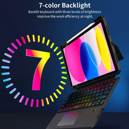 CHOETECH Bluetooth Detachable Keyboard with Touchpad and Backlight for iPad
