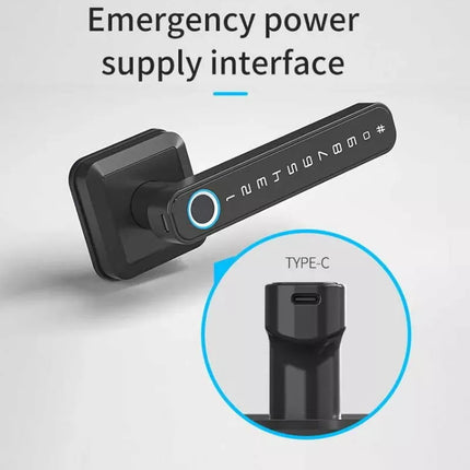 BDI Premium Fingerprint Passcode Smart Keyless Digital Door Lock Mortise Handle