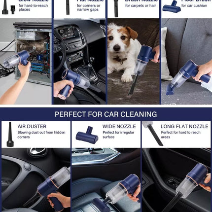 BDI Wet/Dry Cordless Handheld Car Vacuum Cleaner & Air Duster 9000PA 120W Power