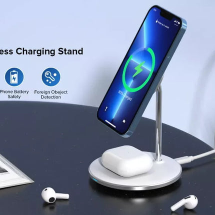Choetech 2-in-1 MagSafe iPhone Magnetic Wireless Charger Stand iPhone 16
