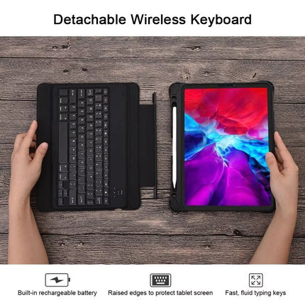 CHOETECH Bluetooth Detachable Keyboard with Touchpad and Backlight for iPad