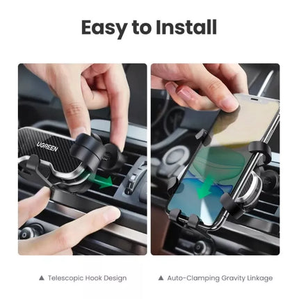 Ugreen Gravity Air Vent Car Phone Holder 360° Rotatable Fits 4.7" to 7" Phone