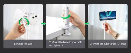 UGREEN Rotatable Adjustable Gooseneck Desktop Phone Holder