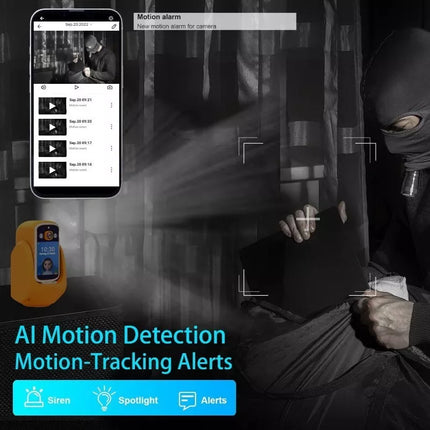 BDI 2MP Two-Way Video Security Camera Wi-Fi, Night Vision, AI Motion Detection