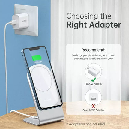 Choetech Magsafe Fast Wireless Magnetic Charger Holder Stand for iPhone 16 15 14
