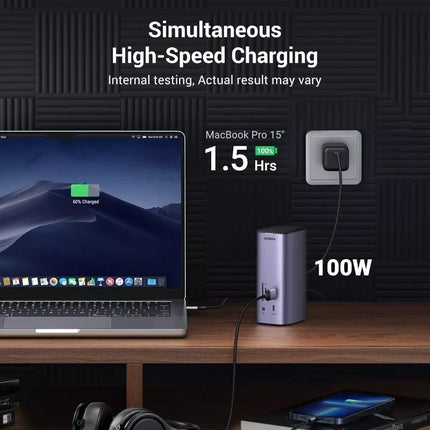 Ugreen 12-in-1 USB-C Docking Station Triple Display PD 100W for MacOS, Windows