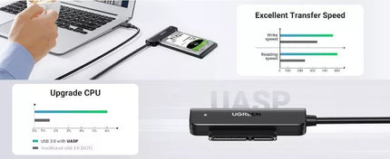 Ugreen USB 3.0 to SATA III Adapter Cable for 2.5" SSD & HDD Hard Drive Adapter