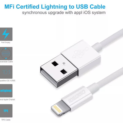 CHOETECH MFi iPhone Cable 2.4A Quick Charge USB Data Cable for iPhone iPad