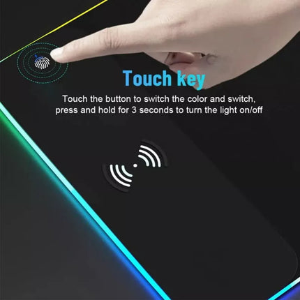 Choetech 15W Wireless Charging RGB Gaming Mouse Pad Extra Large 90cm x 30cm