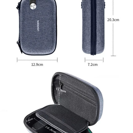 UGREEN Portable Accessories Travel Storage Gadget Bag Case Waterproof