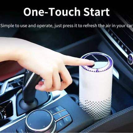 BDI Portable Car Air Purifier w/ HEPA Filter Negative Ion Generator Deodorizer