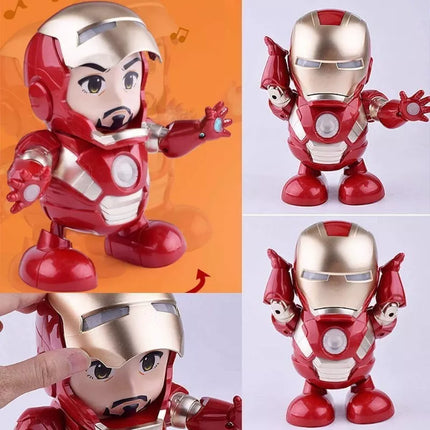 Iron Man Tony Stark Superhero Dancing Hero Action Figure Music and Light Toys