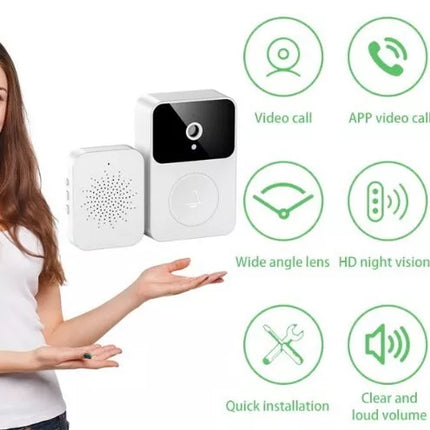 BDI Smart Wireless WiFi Video Doorbell Camera with Indoor Chime Night Vision