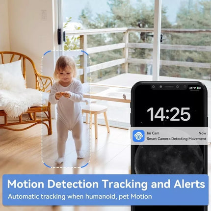 BDI 2MP Two-Way Video Security Camera Wi-Fi, Night Vision, AI Motion Detection