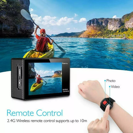 BDI Sports Pro 4K WiFi Action Camera Ultra HD Waterproof DV Camcorder w/ Remote