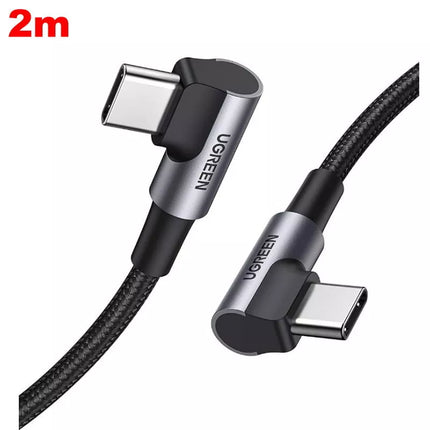 Ugreen 90° Angled Right Angle USB C to USB C Cable PD 60W 3A Fast Charging
