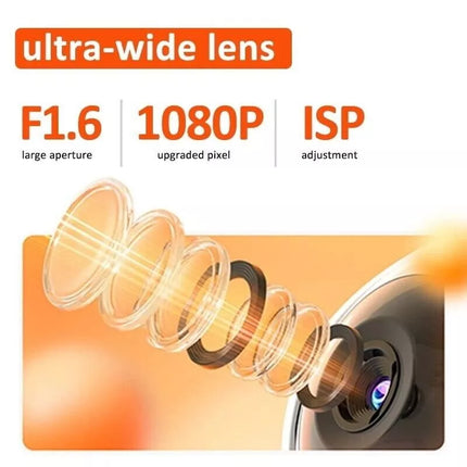 BDI 2MP Two-Way Video Security Camera Wi-Fi, Night Vision, AI Motion Detection